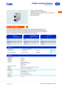 Thumbnail of document Data Sheet - 9185/12 Fieldbus isolating repeater